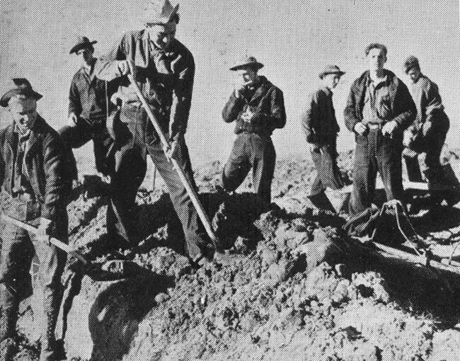 Soldiers with Picks and Shovels by author and journalist Tom Emery of Carlinville, Illinois